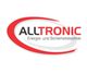 Logo der Firma ALLTRONIC mit rotem Bogen und dem Text "Energie und Sicherheitstechnik."