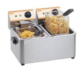 Elektro Doppel-Friteuse 