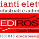 Inserzione pubblicitaria per impianti elettrici di Eredi Rosso a Casale Monferrato, con contatti.