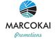 Logo von "Marcokai Promotions" mit einem stilisierten, mehrfarbigen Kreis oben.