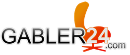 Logo mit Text "GABLER24.com" neben einem orangefarbenen, stilisierten Stuhl auf weißem Hintergrund.