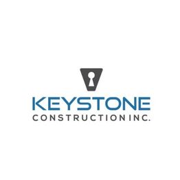 Logo of Keystone Construction Inc. with a keyhole symbol above the text.