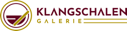 Logo mit einer Klangschale und dem Text "Klangschalen Galerie".