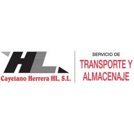 Logotipo de Cayetano Herrera HL, S.L. con texto "Servicio de Transporte y Almacenaje".