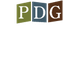 Stylized "PDG" logo with letters on colored blocks: green, blue, and brown.