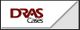Logo displaying the text "DRAS Cases" on a white and gray abstract background.