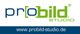 Logo von probild STUDIO mit Website-URL www.probild-studio.de in blauem und grünem Text.