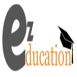 Logo with the text "Ezducation" in gray and orange letters.