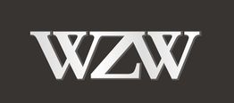 Logo mit den Buchstaben "WZW" in silberner Schrift auf schwarzem Hintergrund.