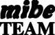 Schwarzer Logo-Schriftzug "mibe TEAM" auf weißem Hintergrund.