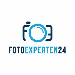 Logo mit blauem Kamerasymbol und Text: "FOTOEXPERTEN24".