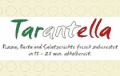 Textlogo eines italienischen Restaurants mit dem Namen "Tarantella".