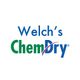 Logo of Welch's Chem-Dry with blue and green text and a purple arc.