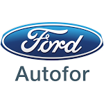 Logo de Ford y texto "Autofor" en un fondo blanco circular.
