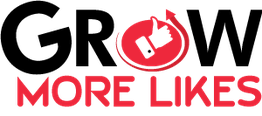 Red "MORE LIKES" logo with a thumbs-up icon and arrow in a circular design.