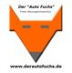 Ein orangefarbenes Fuchslogo mit Text: "Der 'Auto Fuchs' Freier Neuwagenimporteur".