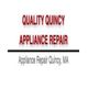 Text reads "Quality Quincy Appliance Repair" and "Appliance Repair Quincy, MA" under a black line.