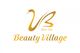 Logo des Beauty Village Day Spa mit goldenem Schwan und geschwungener Schrift.