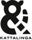 Schwarzes Logo in Form eines stilisierten Ampersands mit Katzengesicht. Text: "KATTALINGA".