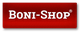 Rotes Logo mit weißem Text: "BONI-SHOP" und einem kleinen eingekreisten R oben rechts.
