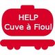Icône rouge d'une cuve à fioul avec le texte "HELP Cuve à Fioul".