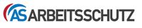 Logo mit den Buchstaben "AS" und dem Wort "ARBEITSSCHUTZ" in grau geschrieben.