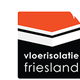 Logo met oranje dak en tekst "vloerisolatie friesland" eronder.
