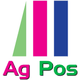 Buntes Logo mit drei Balken und dem Text "Ag Pos" in variierenden Farben darunter.