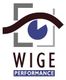 Logo mit Auge, Wort "WIGE" darüber; darunter "Performance".