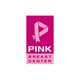 Logo of Pink Breast Center with a pink ribbon forming the letter P.
