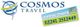 Logo von Cosmos Travel mit Telefonnummer 02241 2512449 und dem Slogan "sonnig-reisen".