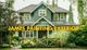 Green house with text: "Your exterior house great again. JAMES PAINTING EXTERIOR."
