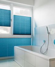 Plissee blau AS- Wohndesign