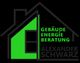 Logo mit grünem Haus und Text: "Gebäude Energie Beratung Alexander Schwarz".