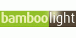 Grünes und braunes Logo mit dem Schriftzug "bamboolight".