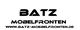 Logo von Batz Möbelfronten mit Website-Adresse: www.batz-moebelfronten.de.