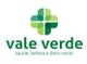 Logotipo da Vale Verde com símbolo verde e texto: saúde, beleza e bem-estar.