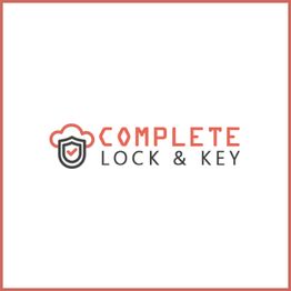 Logo for Complete Lock & Key with a shield and keyhole design.