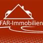 Logo von FAR-Immobilien mit einem stilisierten Haus auf rotem Hintergrund.