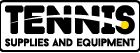 Logo: "Tennis Supplies and Equipment" with a yellow tennis ball design.