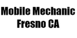 Text: "Mobile Mechanic Fresno CA" in bold black font.