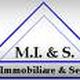 Logo di M.I. & S. Marino Immobiliare & Servizi, con contorno di casa stilizzata blu.
