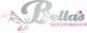 Logo mit dem Text "Bella's Geschenkeshop" und floralen Verzierungen.
