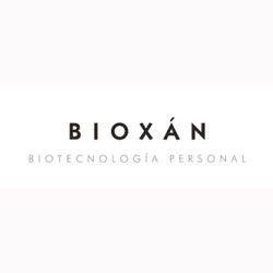 Logo de Bioxán con el texto "Biotecnología Personal" en fondo blanco.