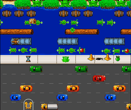 InGame Screen des Flashgames Froggit