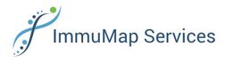 Logo af ImmuMap Services med et blåt og grønt design.
