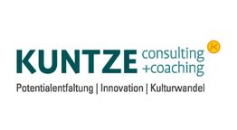 Kuntze Logo: consulting+coaching, Potentialentfaltung, Innovation, Kulturwandel.