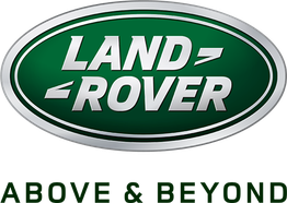 Groen Land Rover-logo met witte tekst in een ovale vorm.