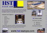 Website der HST Kalkar GmbH mit Informationen und Bildern zur Abwasseraufbereitung.
