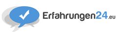 Logo von Erfahrungen24.eu mit blauem Häkchen in einer Sprechblase.